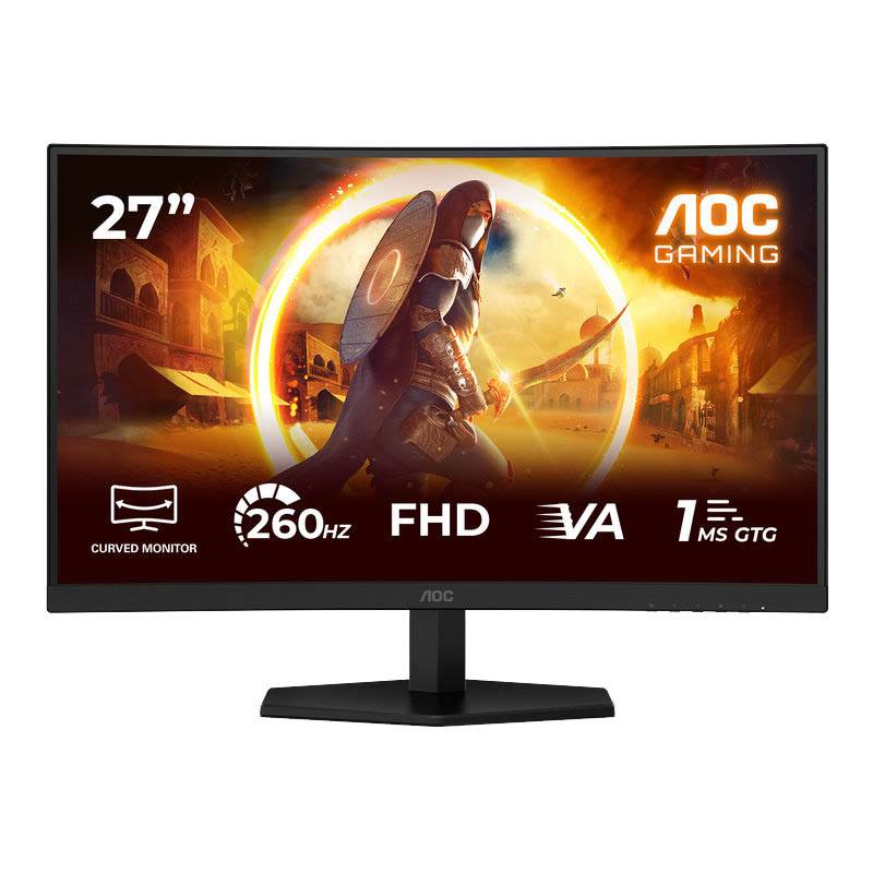 Ecran Pc Gamer Incurve 27'' Aoc C27g42ze - 240hz/0,3ms/fhd