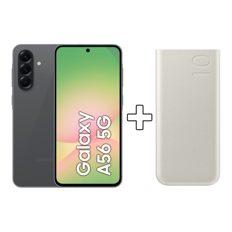 Smartphone Samsung Galaxy A56 5g 128go Graphite + Batterie De Secours