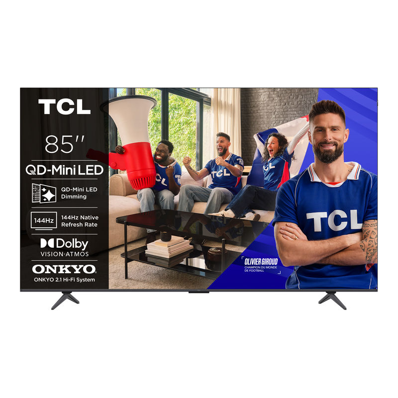 Tv Tcl P8l 85p8l Qd‑mini Led 85" 4k Uhd 144hz Vrr Onkyo 2.1 Noir