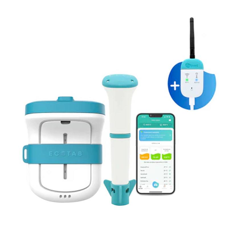 Pack Analyseur Et Traitement Deau De Piscine Iopool Eco Start Connect Eco Tab