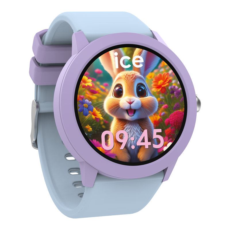 Montre Connectee Ice Watch Ice Smart Junior 30 Ronde My Find Violet Et Bleu
