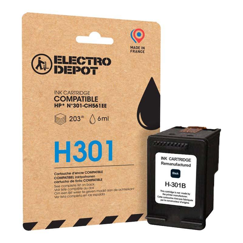 Cartouche 301 · noire compatible HP · Electro Dépôt — photo de l’offre Electro Dépôt