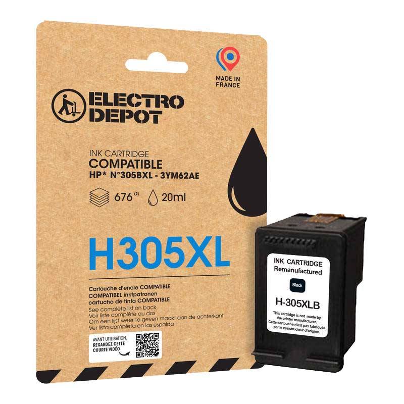 Cartouche 305XL · noire compatible HP · Electro Dépôt — photo de l’offre Electro Dépôt