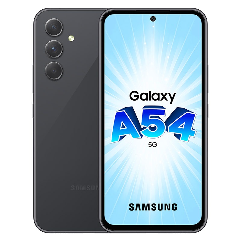 Smartphone Samsung Galaxy A54 5g 128go Noir Reconditionne Grade A+ Batterie Neuve