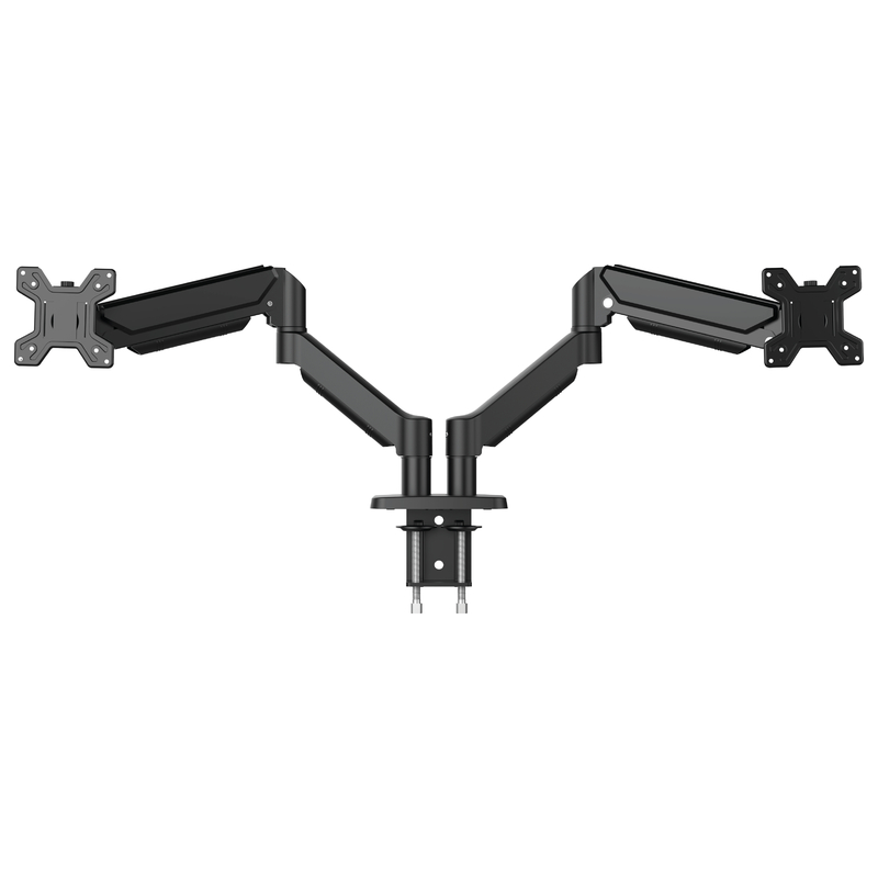 Support Moniteur Mobility 2 Ecrans Mecanique Vesa avec Verin à Gaz, Pivot 360°