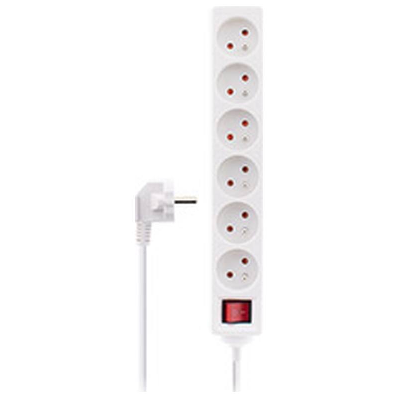 Multiprise Inotech 6 Prises 16a Avec Interrupteur Blanche