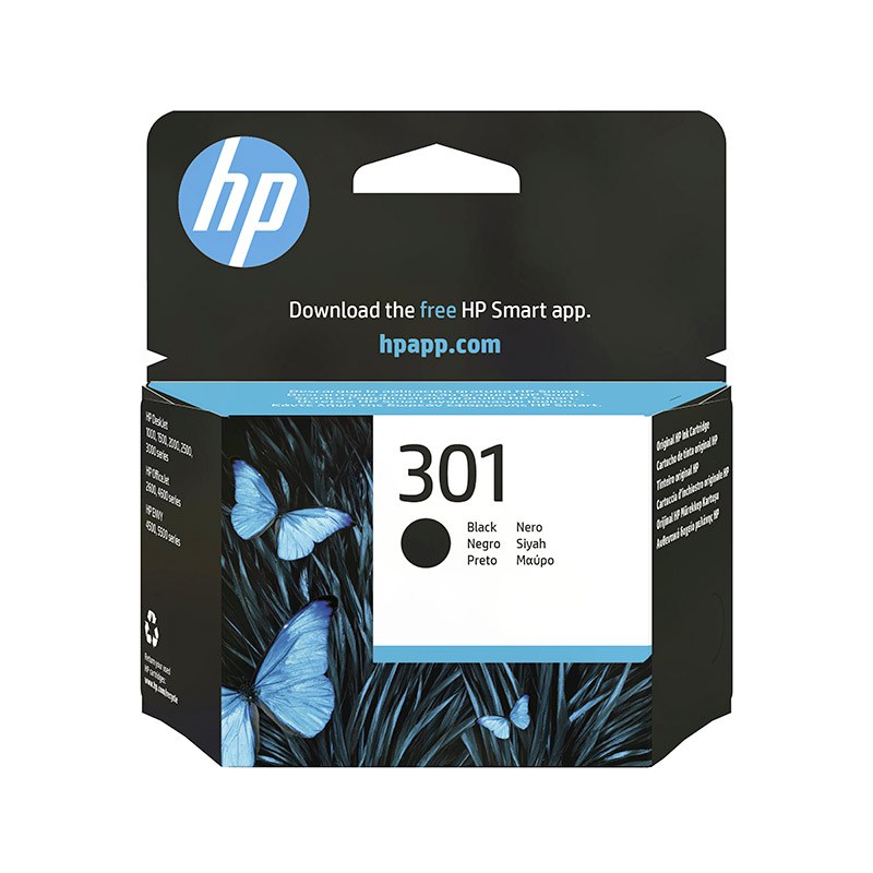 Cartouche D'encre Hp 301noir Authentique (ch561ee)