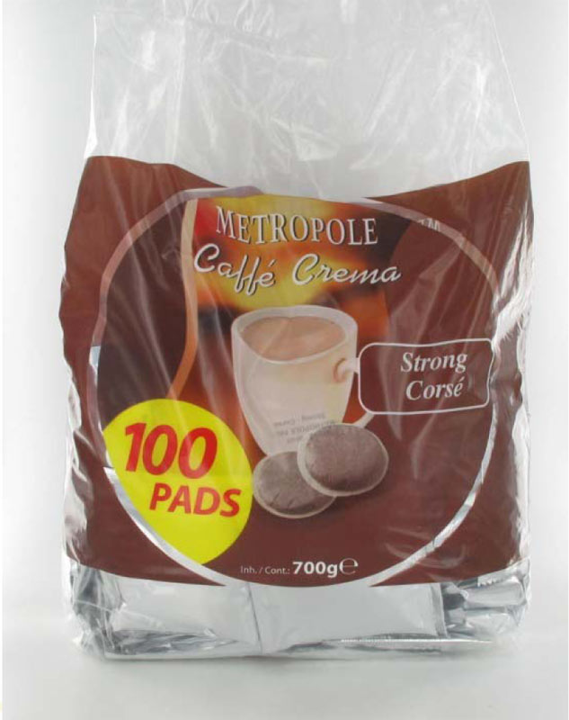 Café dosettes Crema Doux METROPOLE - Compatible SENSEO - x100