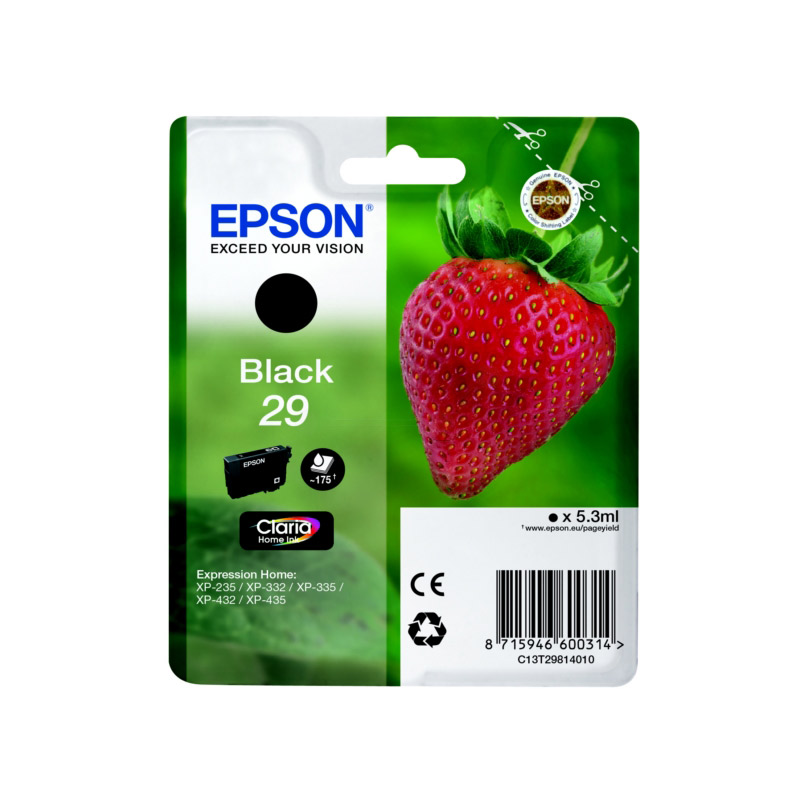 Cartouche D'encre Epson B29 Fraise Noir