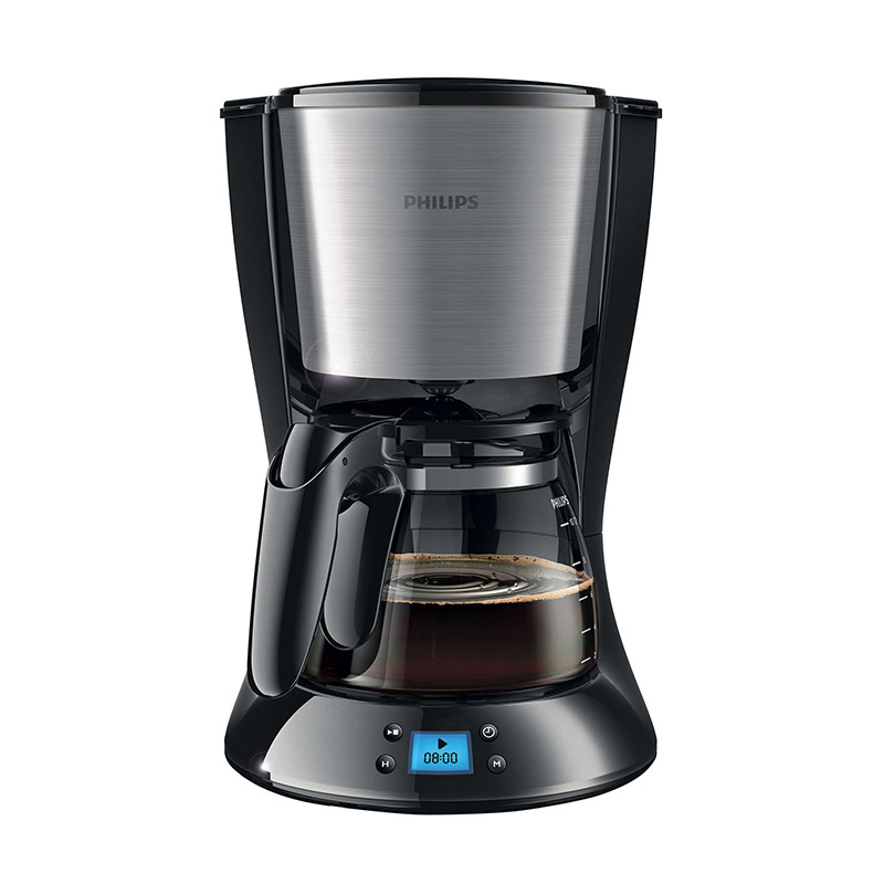 PHILIPS HD7459/23 Cafetiere filtre programmable Daily Collection - Noir et Metal