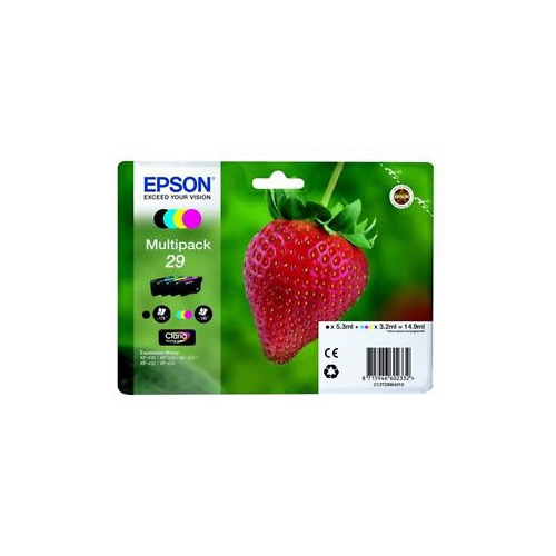 Cartouche D'encre Multipack Epson T2986 Fraise 4 Couleurs