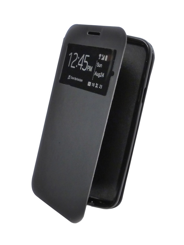 Folio Case CUIR NOIR SAMSUNG J7 2017