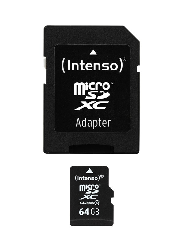 Carte Micro-sd 64 Go Intenso Class 10 + Adaptateur