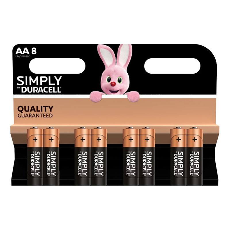 Pile Duracell Simply Aa X8