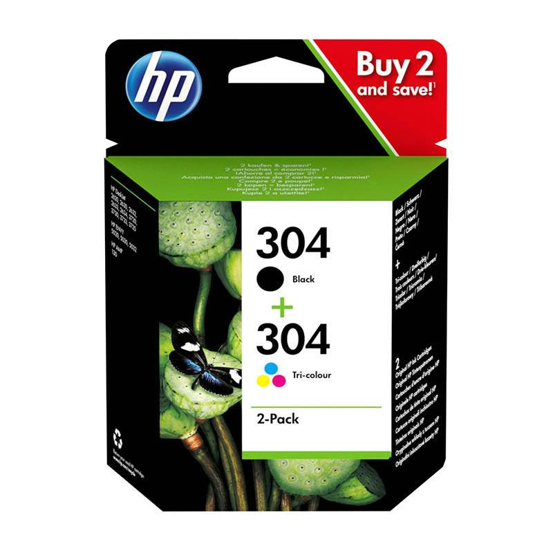 Cartouche D'encre Multipack Hp N°304 Bk/cl