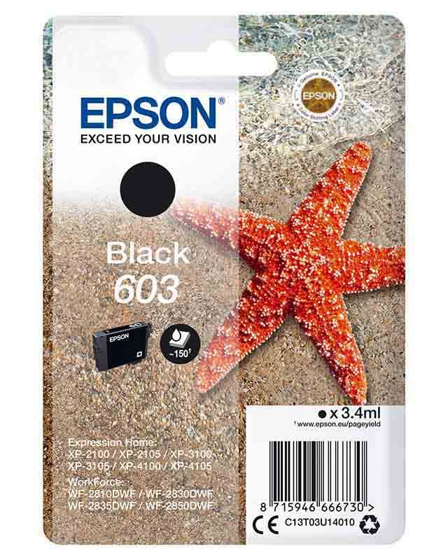 Cartouche Dencre Epson T603 Etoile De Mer Noir