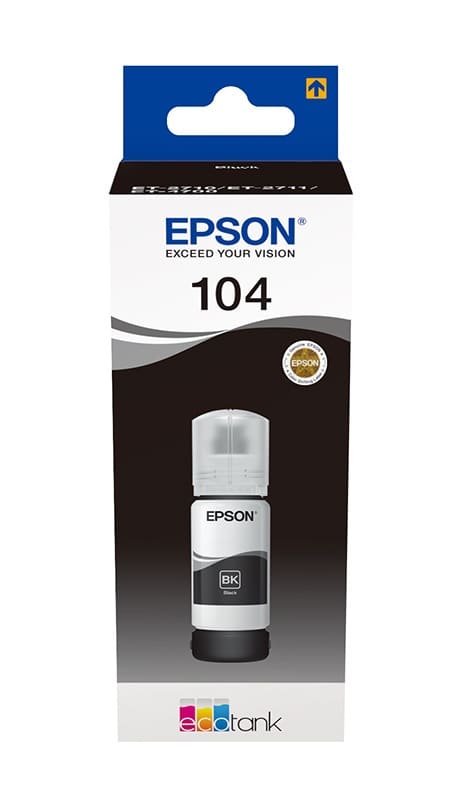 Encre Epson T104 Ecotank Noir - 65ml