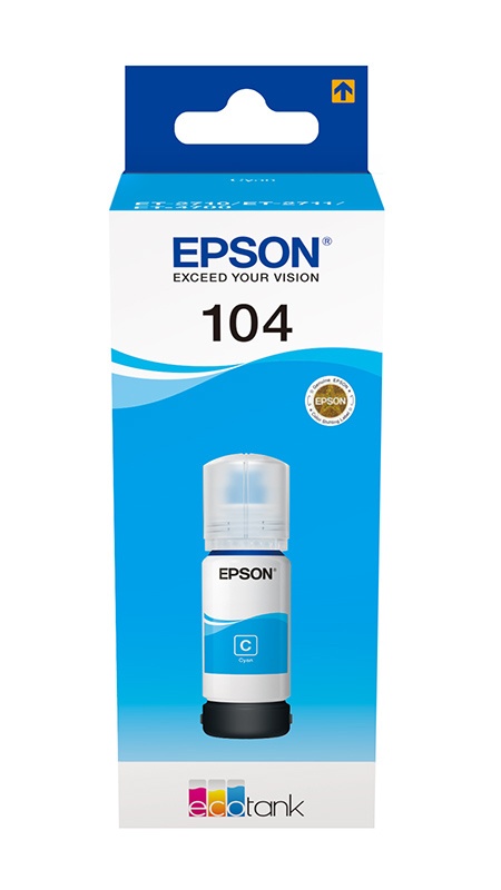 Encre Epson T104 Ecotank Cyan -65ml