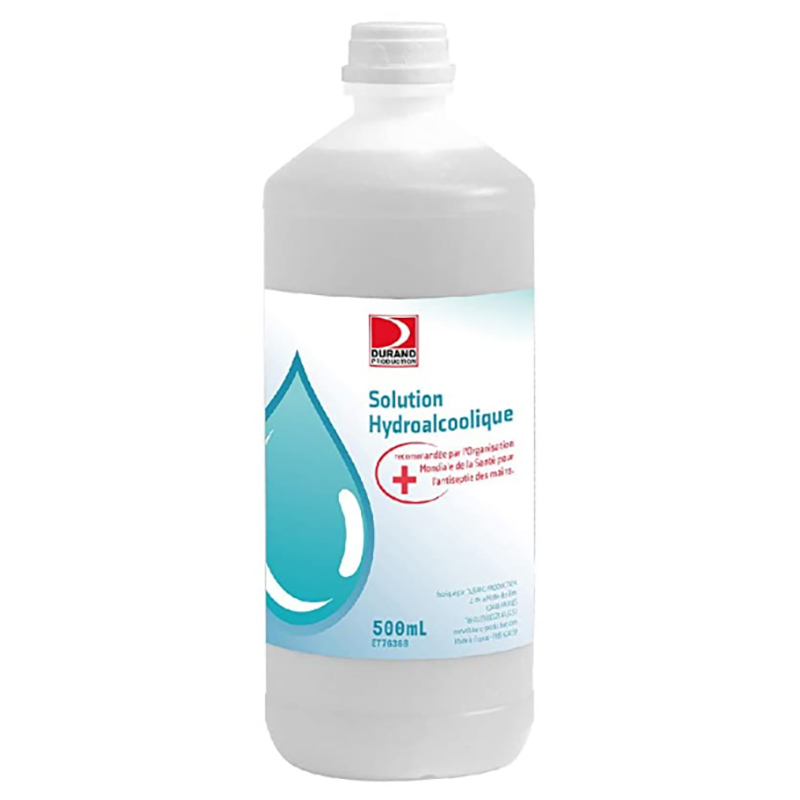 SOLUTION HYDROALCOOLIQUE ALC 500ML DURAND