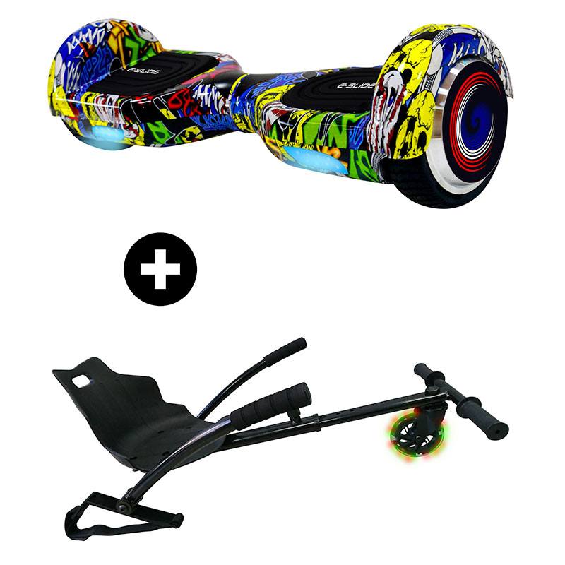 Hoverboard 6,5 E-slide Graffiti + Kit Kart