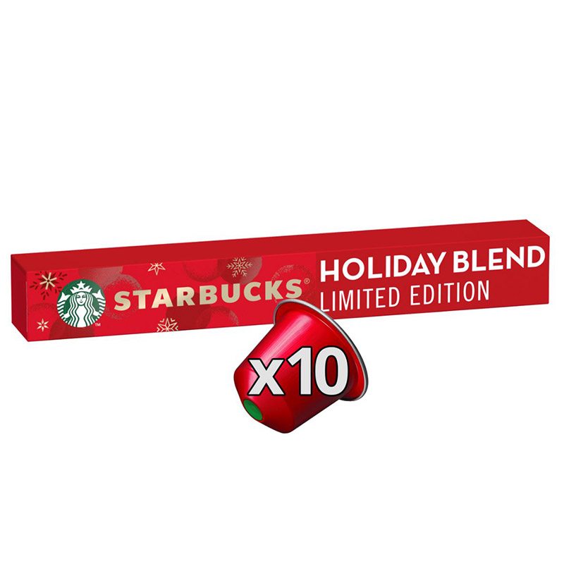 Capsules Cafe Starbucks Holiday Blend X10