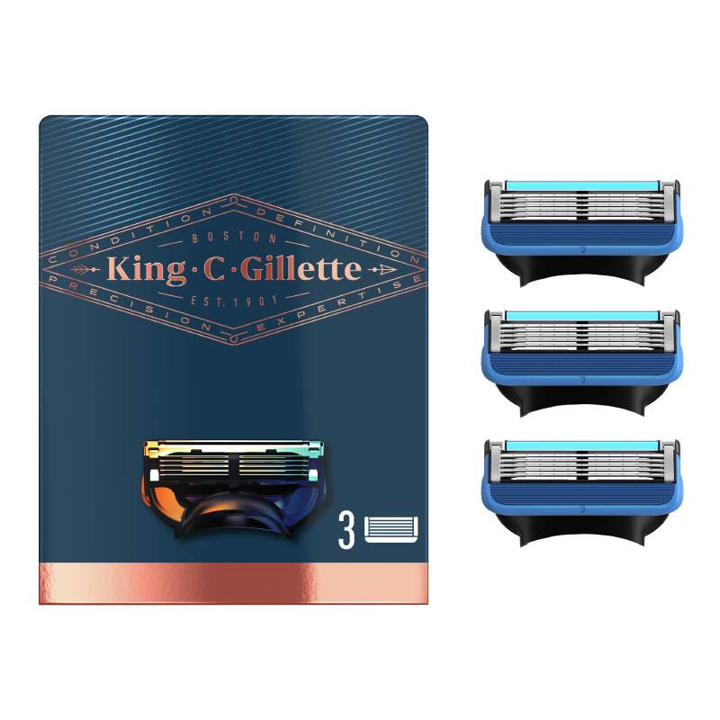 Lames Visage King C Gillette Contours X3