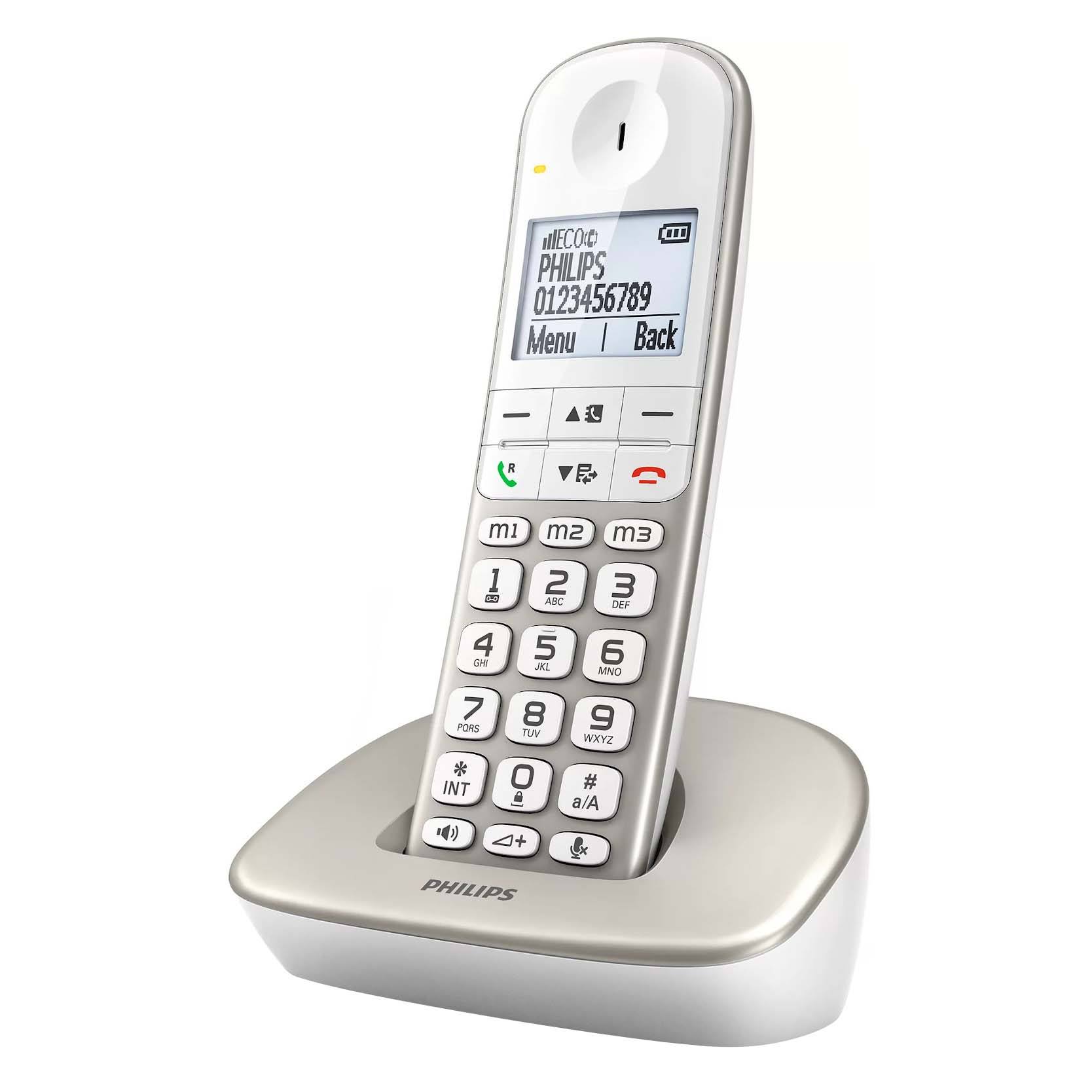Telephone Solo Philips Xl4901s Silver