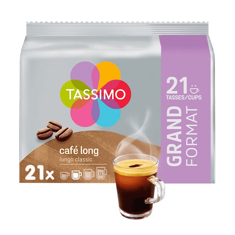 Dosettes Tassimo X21 Cafe Long Classique