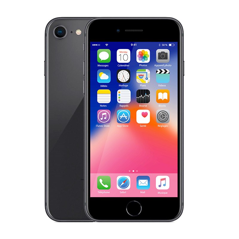 Apple Iphone 8 256 Go Sideral Grey ReconditionnÉ Grade Eco + Coque