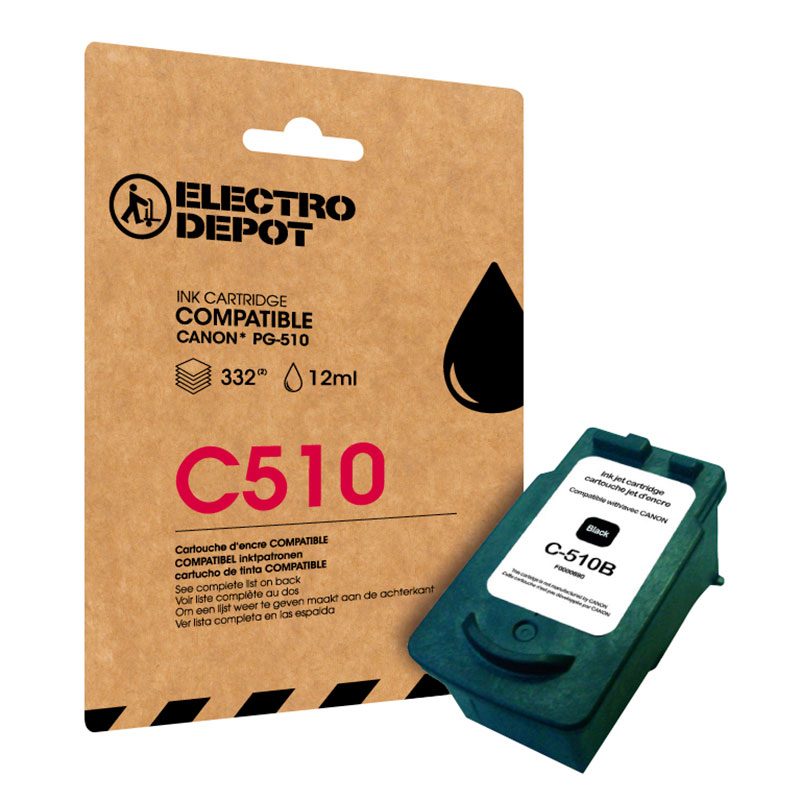 Cartouche Dencre Electro Depot Compatible Canon C510 Noir