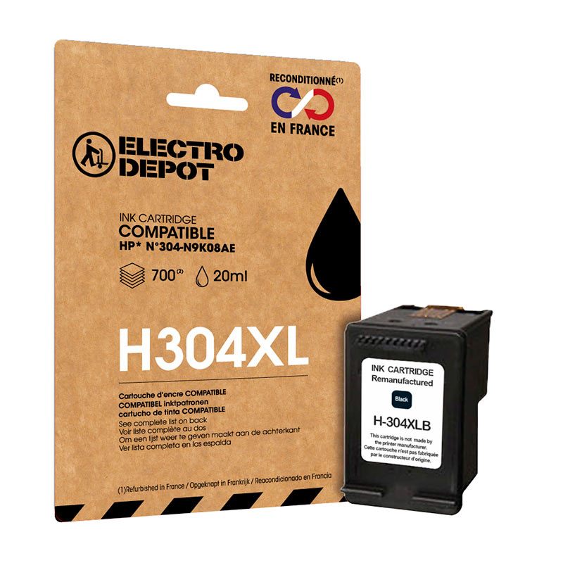 Cartouche D'encre Electro Depot Compatible Hp H304 Noir Xl