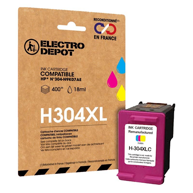 Cartouche D'encre Electro Depot Compatible Hp H304 Couleurs Xl
