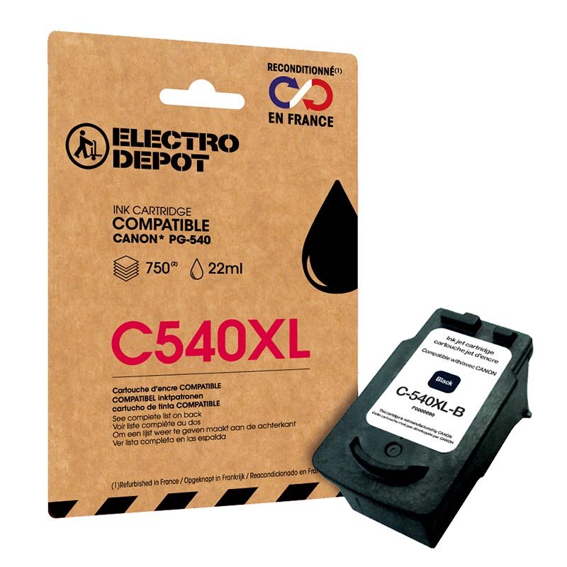 Cartouche D encre Electro Depot Compatible Canon C 540 Xl Noir