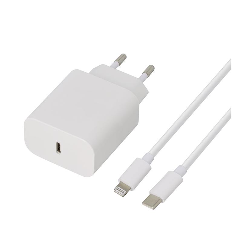 Chargeur Secteur Edenwood 20w Usb-c + Cable Lightning Usb-c