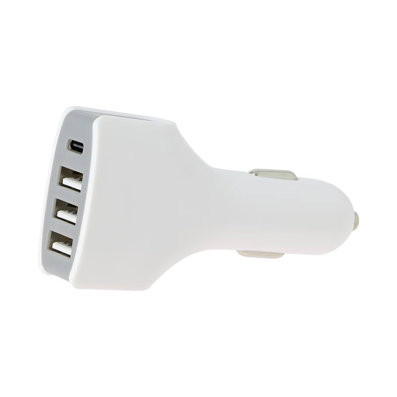 Chargeur Allume Cigare 3usb A 1 Usb C 18w Edenwood