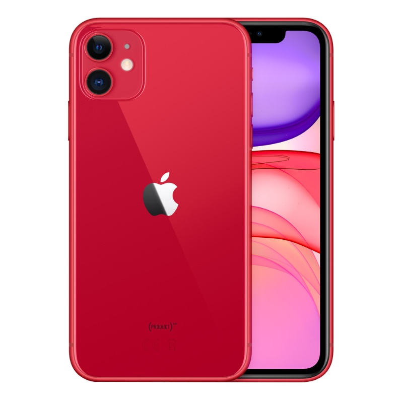 Apple Iphone 11 64 Go Rouge Reconditionné Grade éco + Coque