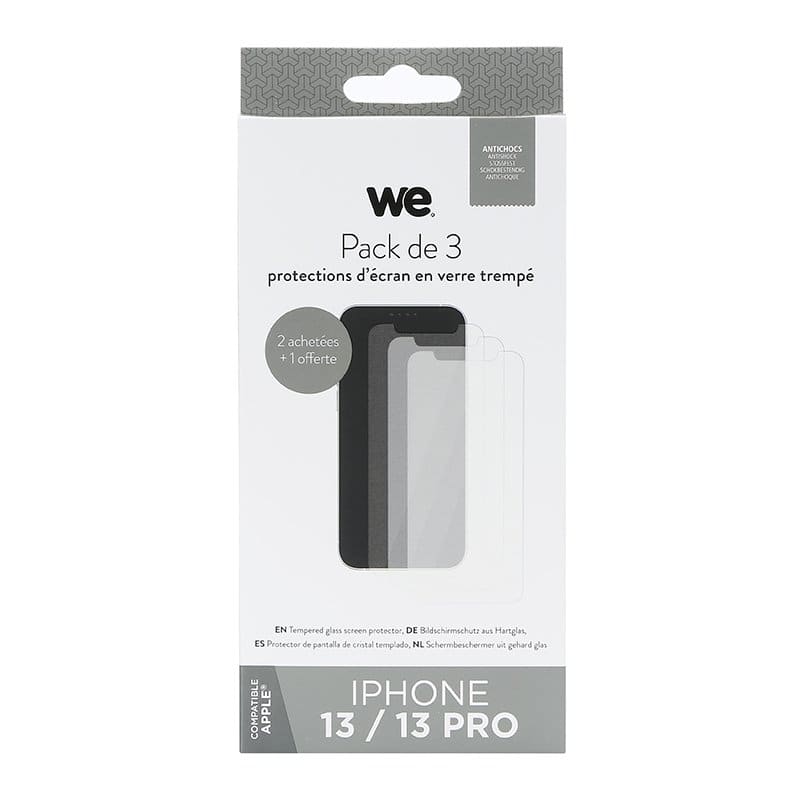 Pack We 3 Verres Trempes Iphone 13/13 Pro