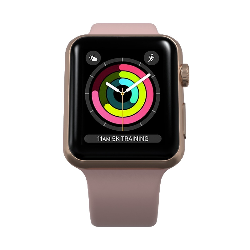 Montre Connectee Apple Watch Series 3 38mm Rose Reconditionnee Grade A+