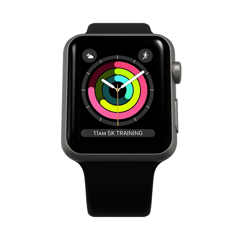 Montre Connectée Apple Watch Series 3 42mm Gris Sidéral Reconditionnée Grade A+
