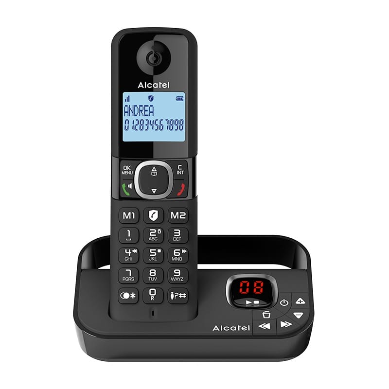 Telephone Solo Avec Repondeur Alcatel F860 Voice Noir