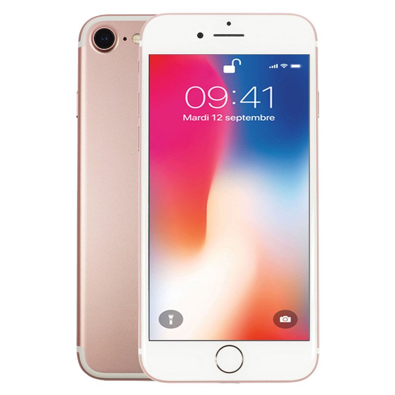 Apple Iphone 7 32 Go Rose Reconditionné Grade éco + Coque