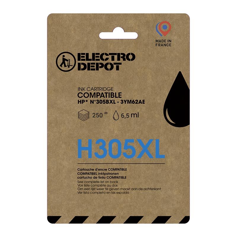 Cartouche Dencre Electro Depot Compatible Hp H305 Noir Xl