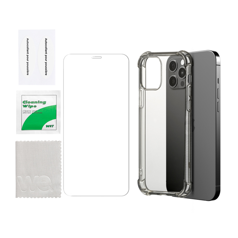 Pack We Verre Trempe + Coque Iphone 12/12 Pro