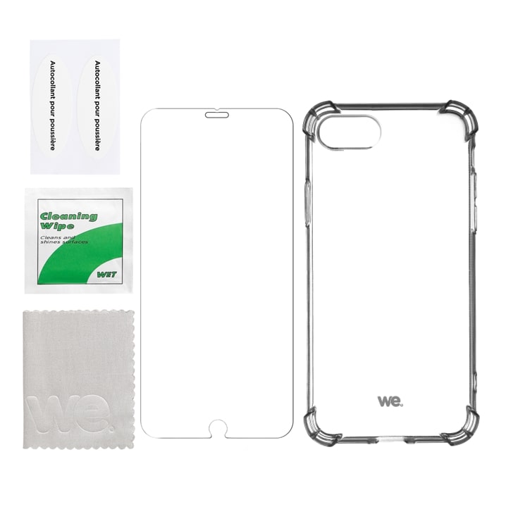 Pack We Verre Trempe Coque Iphone 78se