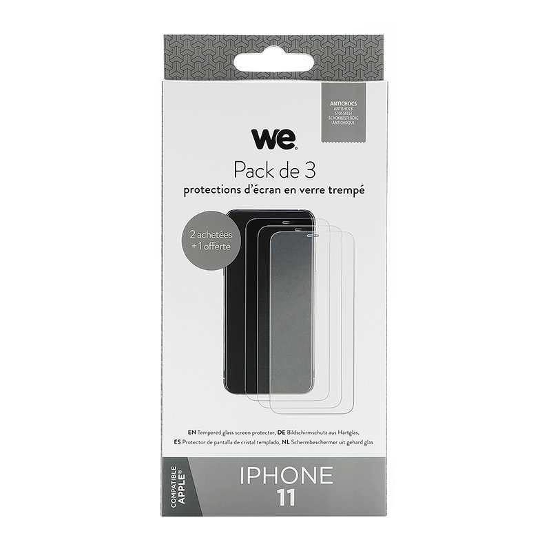 Pack We Verre Trempe X3 Iphone 11