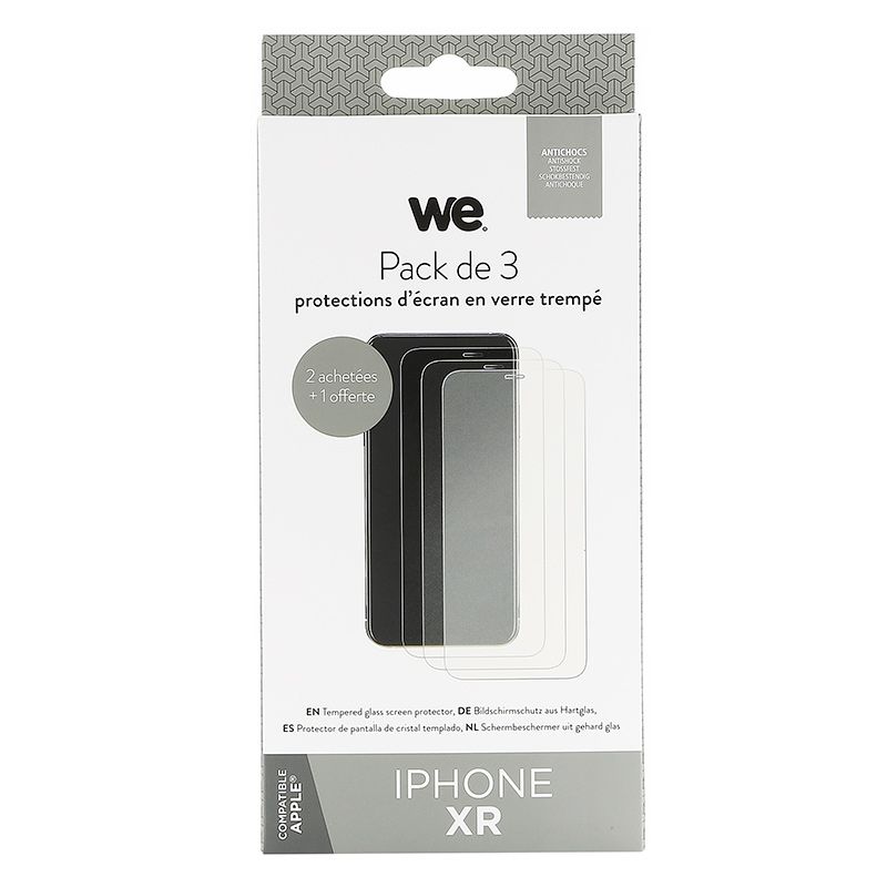 Pack We Verre Trempe + Coque Iphone Xr