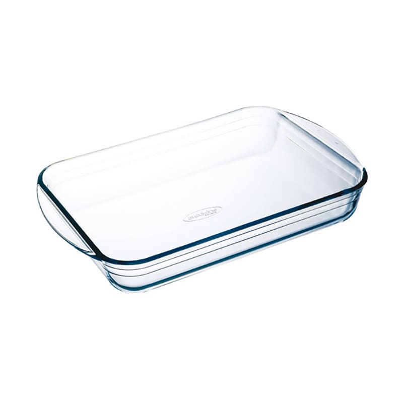 Plat rectangulaire en verre borosilicate 32x20cm - AZET 