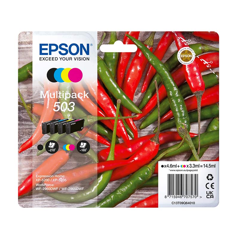 Multipack Epson 503 Piment 4 Couleurs