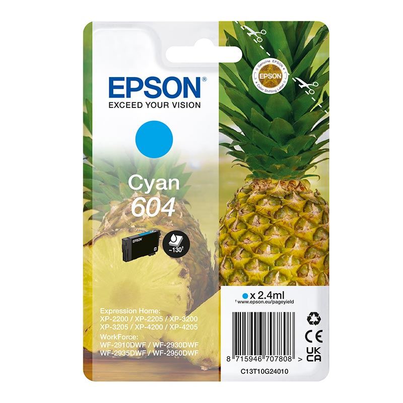 Cartouche Epson 604 Ananas Cyan