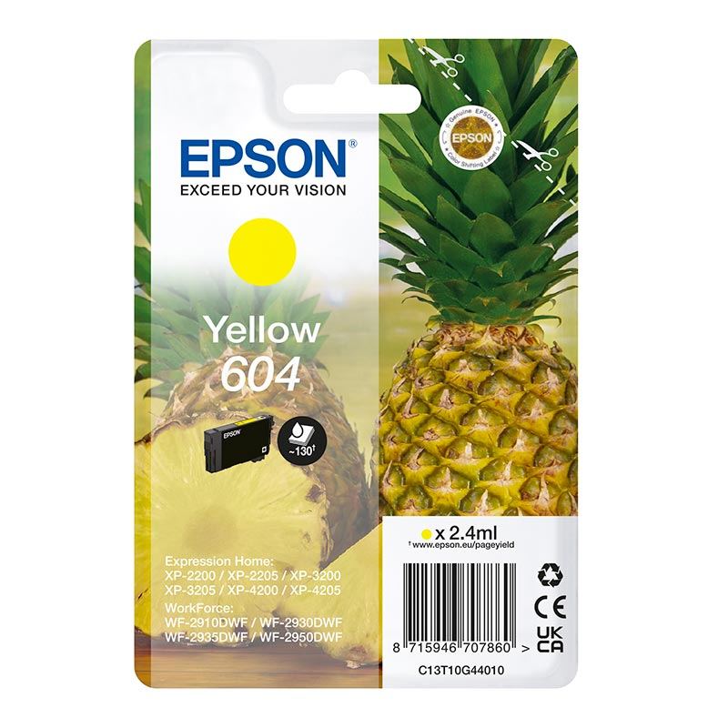 Cartouche Epson 604 Ananas Jaune